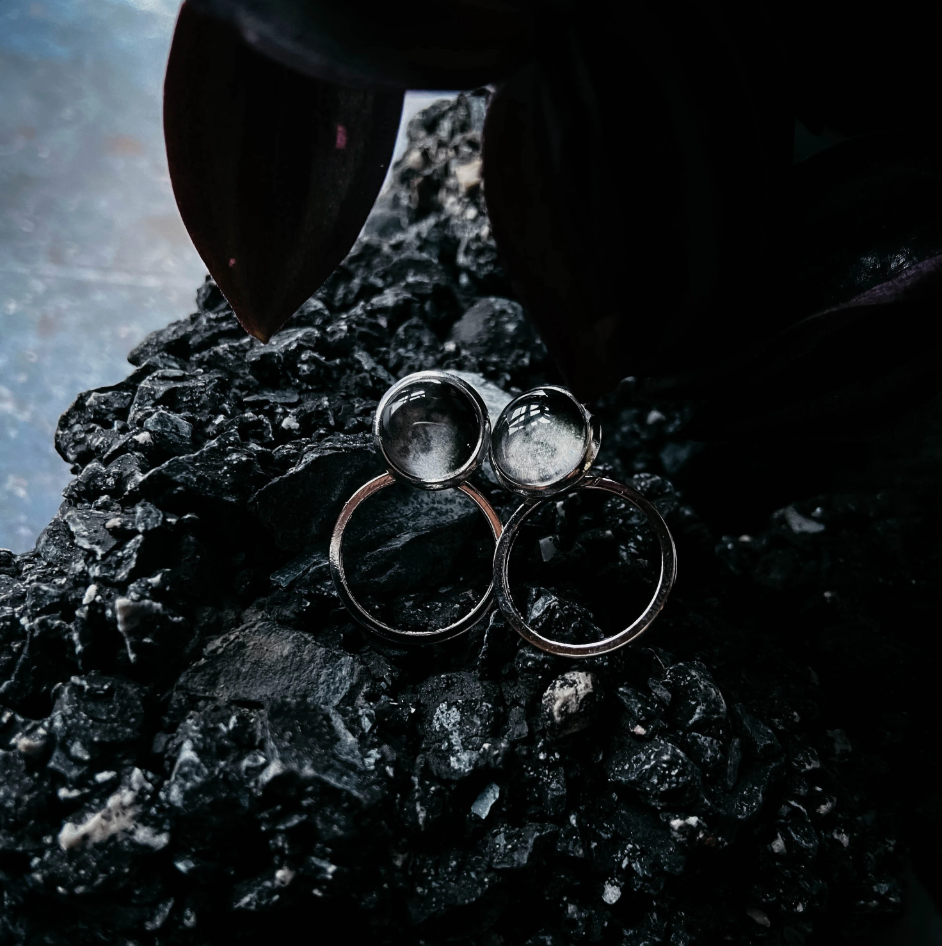 CLEARANCE My Moon Circle Ear Jacket Earrings