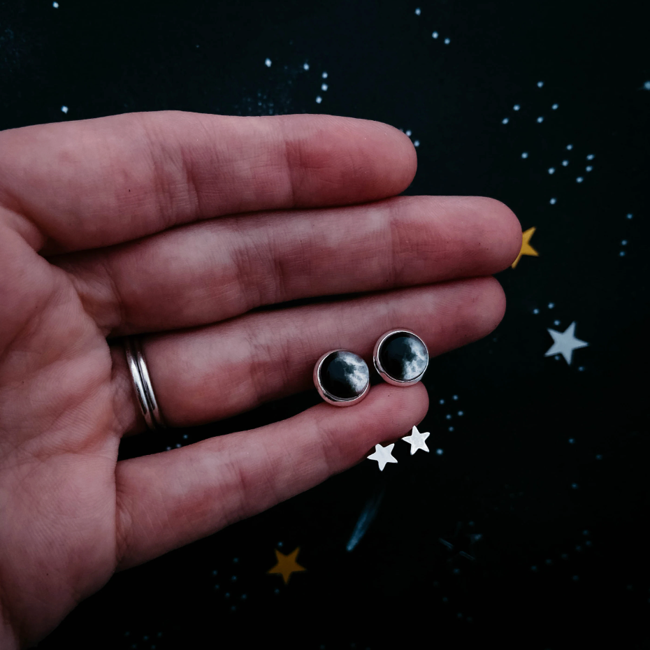 CLEARANCE My Moon Sterling Silver Star Ear Jacket Earrings