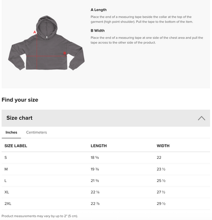 My Vote Matters Special Edition Crop Hoodie