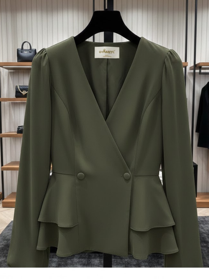 Sculptural Peplum Blouse • HUDSON New Collection BYMANYC ® New York