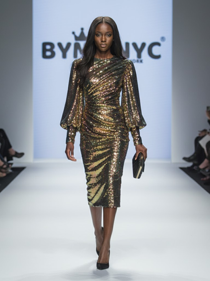 Sequin Multicolor Midi Dress - SOHO: Prêt-À-Porter Line BYMANYC ® New York