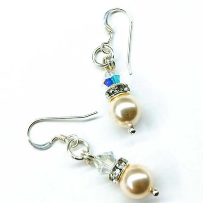 Various Color Swarovski Crystal Pearl Stack Earrings