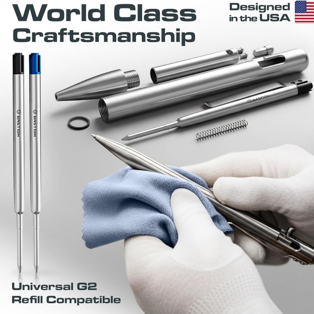 Stainless Steel - Bolt Action Pen by Bastion®