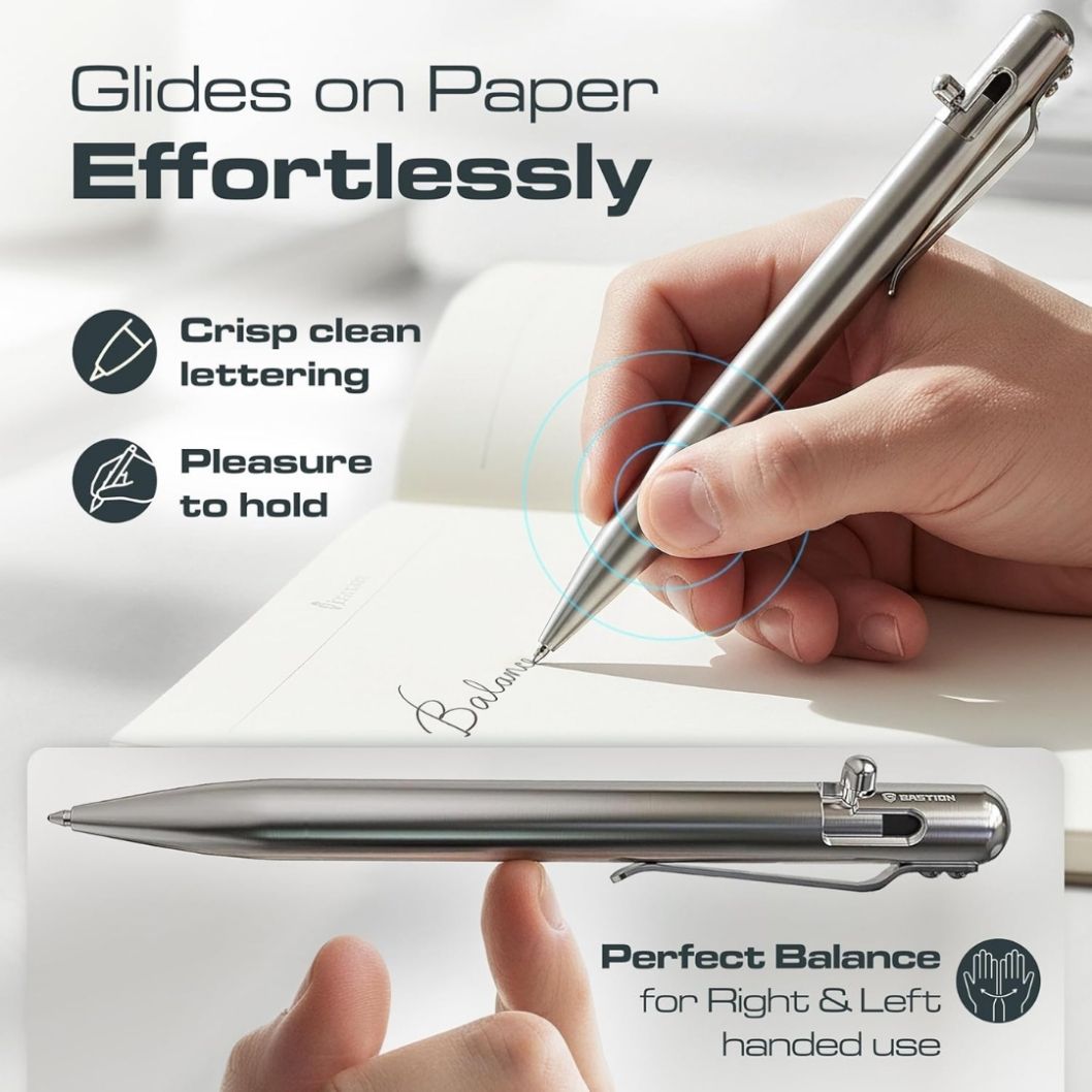 Stainless Steel - Bolt Action Pen by Bastion®