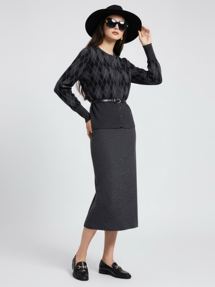 Skirt and Jacket Set UPPER EAST SIDE NYFW New Colecction BYMANYC ® New York