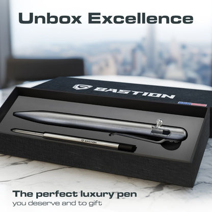 Titanium - SLIM Bolt Action Pen by Bastion®