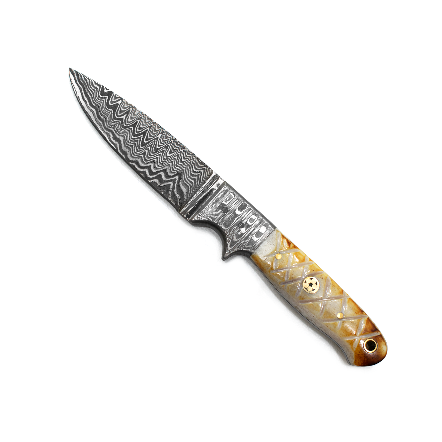 A Classic All-Round Blade Profile / Drop Point Damascus Blade TD-102