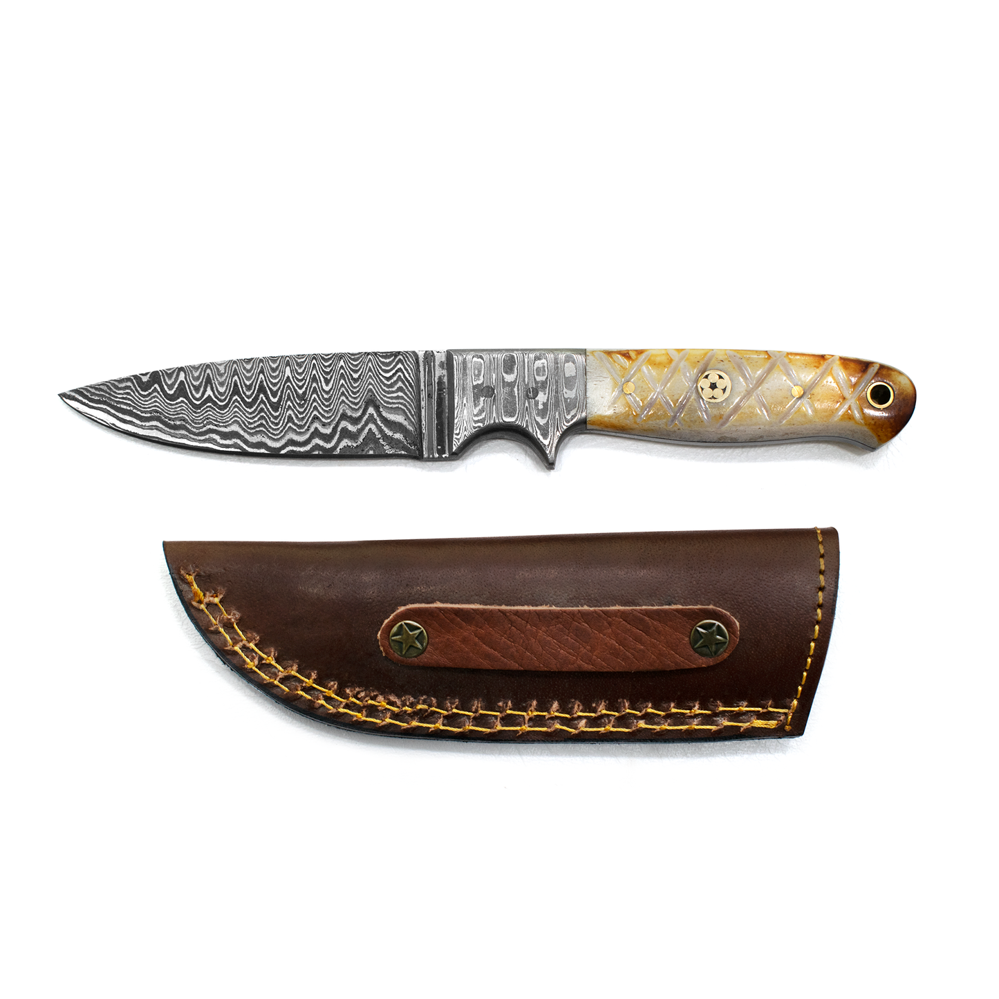 A Classic All-Round Blade Profile / Drop Point Damascus Blade TD-102