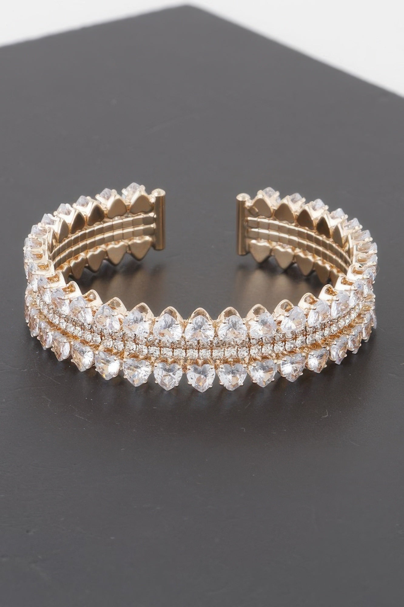 THE VESSEL Double Jeweled Cuff Bracelet: NYFW BYMANYC ® New York