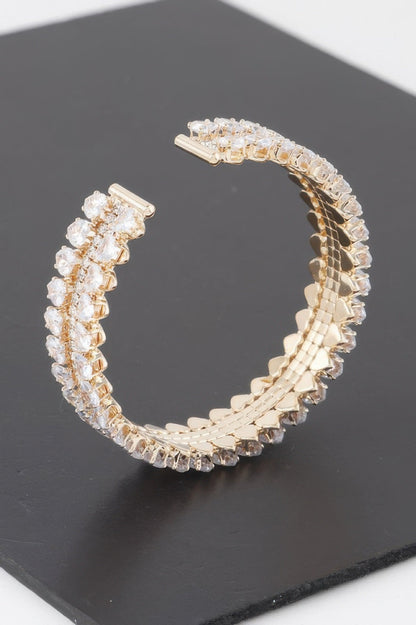 THE VESSEL Double Jeweled Cuff Bracelet: NYFW BYMANYC ® New York