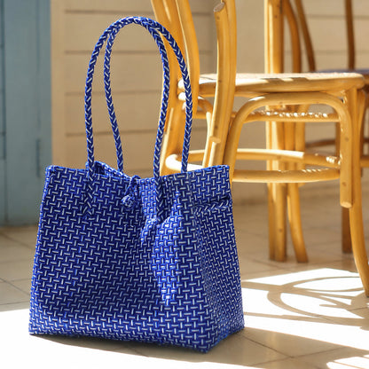 The Toko Recycled Tote Bag in Navy