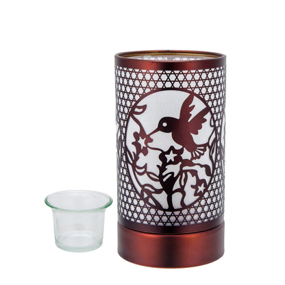 7" Touch Lamp-Fragrance Wax Melts Warmer -Electric Candle Essential Oil Burner-Metal Hummingbird Table Decor