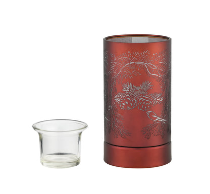 7" Touch Lamp/Oil Burner/Wax Warmer-Copper Pinecone