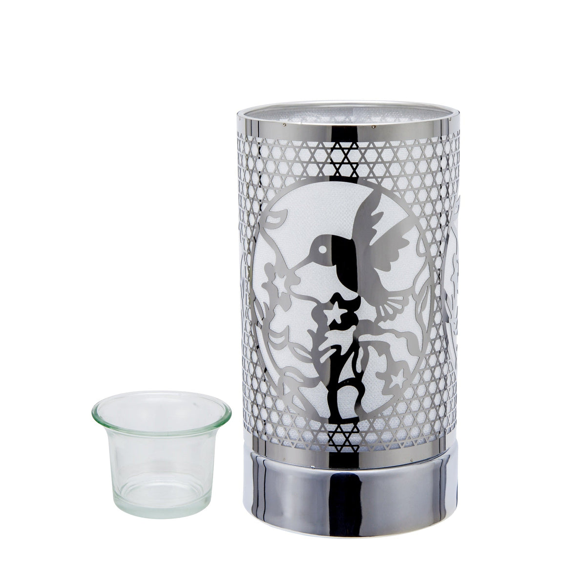 7" Touch Lamp-Fragrance Wax Melts Warmer -Electric Candle Essential Oil Burner-Metal Hummingbird Table Decor