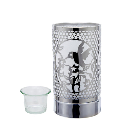 7" Touch Lamp-Fragrance Wax Melts Warmer -Electric Candle Essential Oil Burner-Metal Hummingbird Table Decor