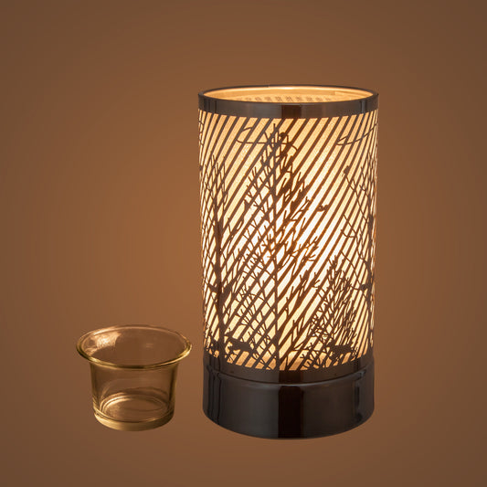 7" Touch Lamp-Fragrance Wax Melts Warmer -Electric Candle Essential Oil Burner-Metal Ravine Table Decor