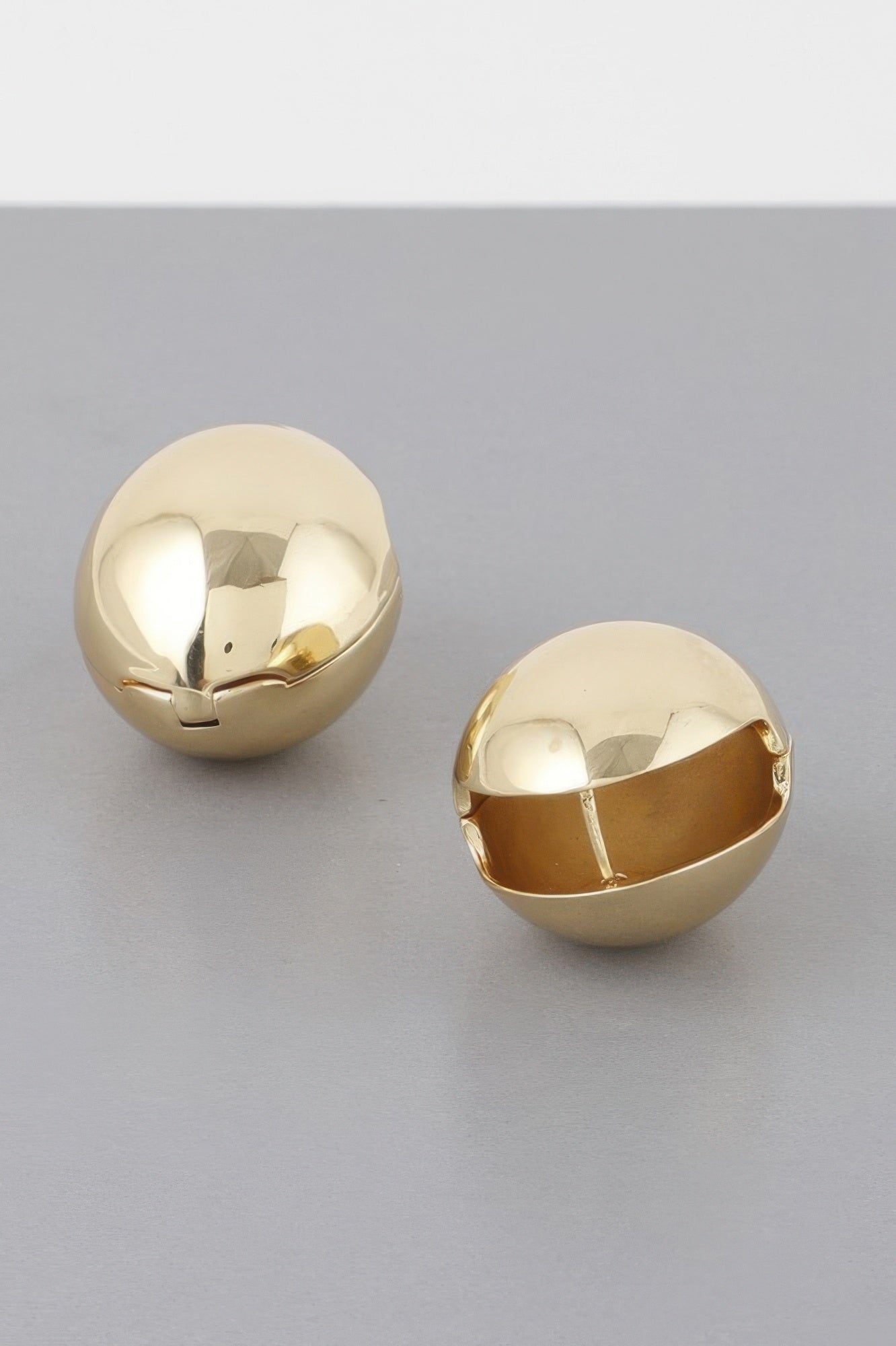 TRIBECA Empty Shell Clasp Earrings: NYFW BYMANYC ® New York