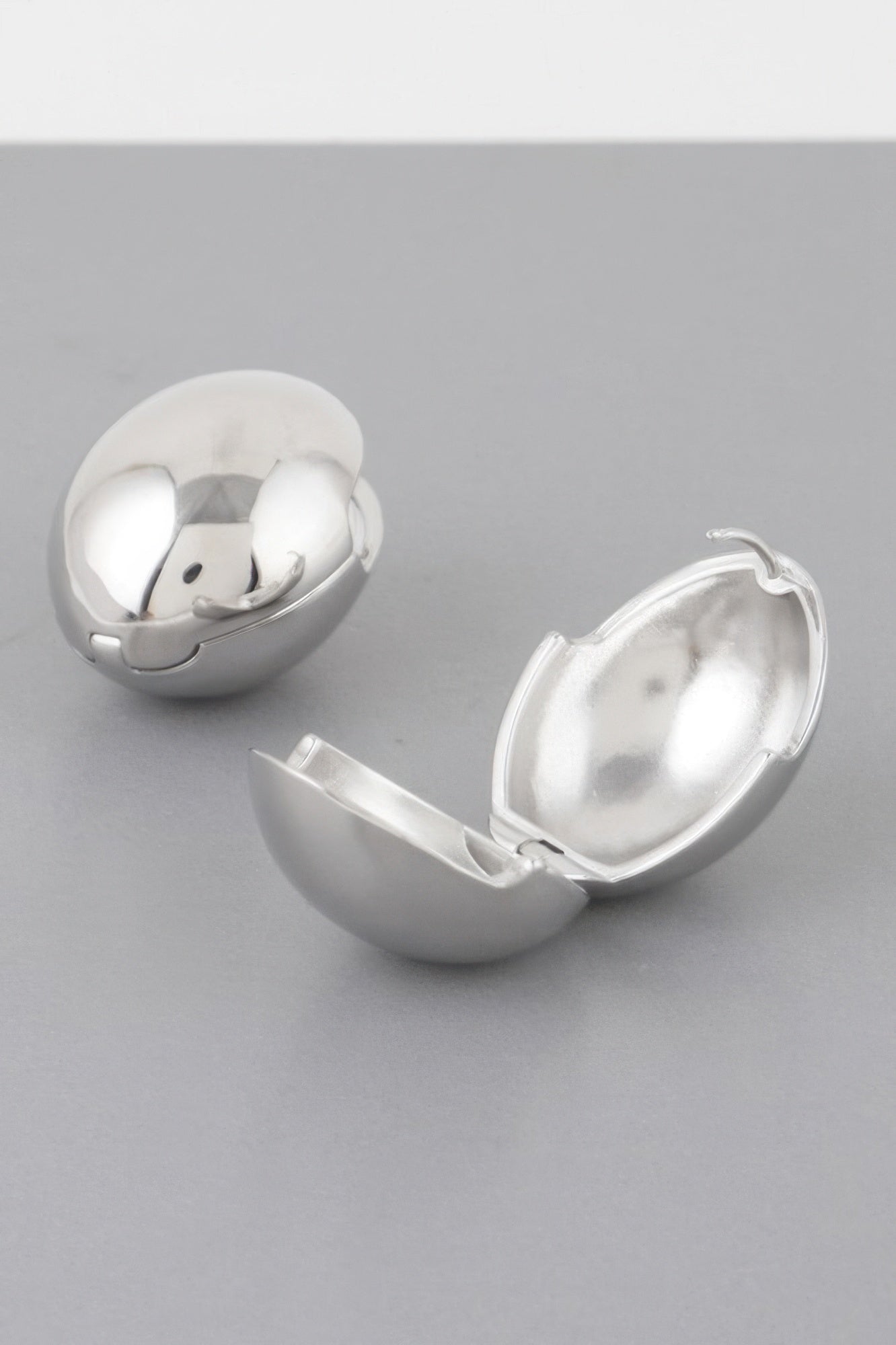 TRIBECA Empty Shell Clasp Earrings: NYFW BYMANYC ® New York