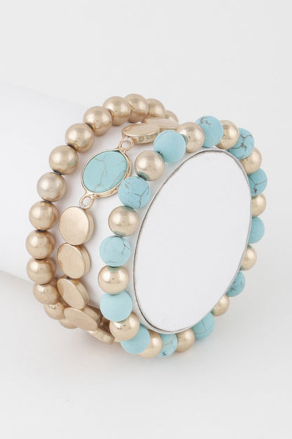 TRIBECA Multi Stone Beaded Bracelet - New Collection PARIS LE MARAIS - BYMANYC ® New York