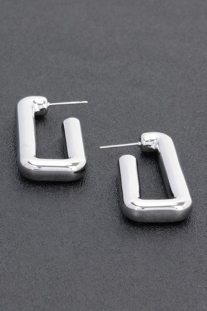 TRIBECA Square Chic Gold Dipped Hoop Earrings: NYFW BYMANYC ® New York.