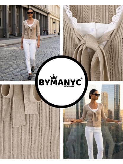 TRIBECA Women's Bow T-Shirt Prêt-À-Porter BYMANYC ® New York