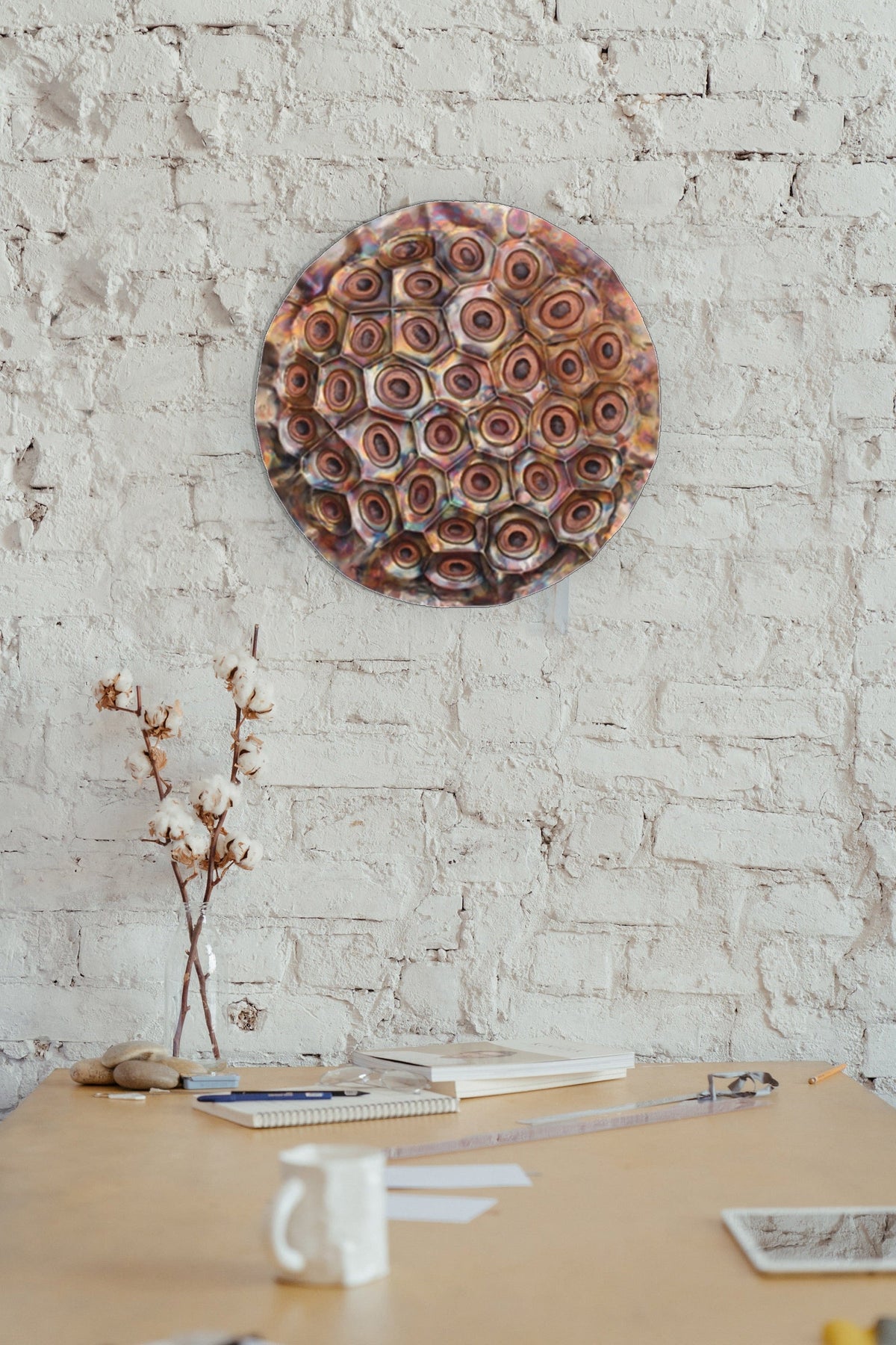 Lotus Fruit Wall Mountable Original Artwork