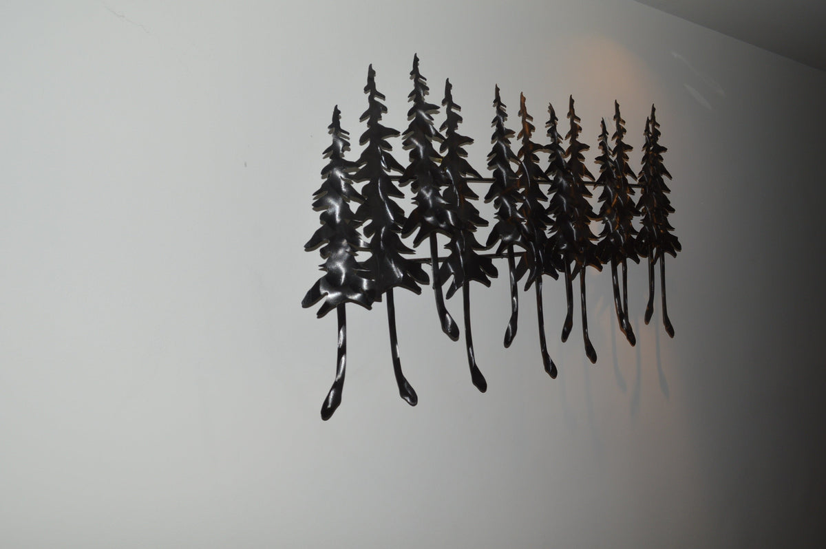 Winter Forest Wall Mountable Original Artwork  Silver