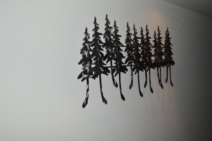 Winter Forest Wall Mountable Original Artwork  Silver