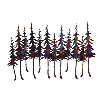 3D Forest Flamed Wall Art