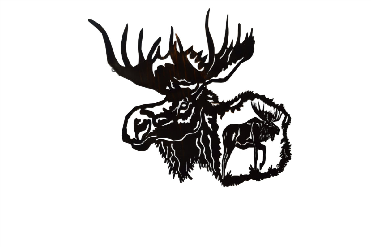 Moose Metal Wall Art