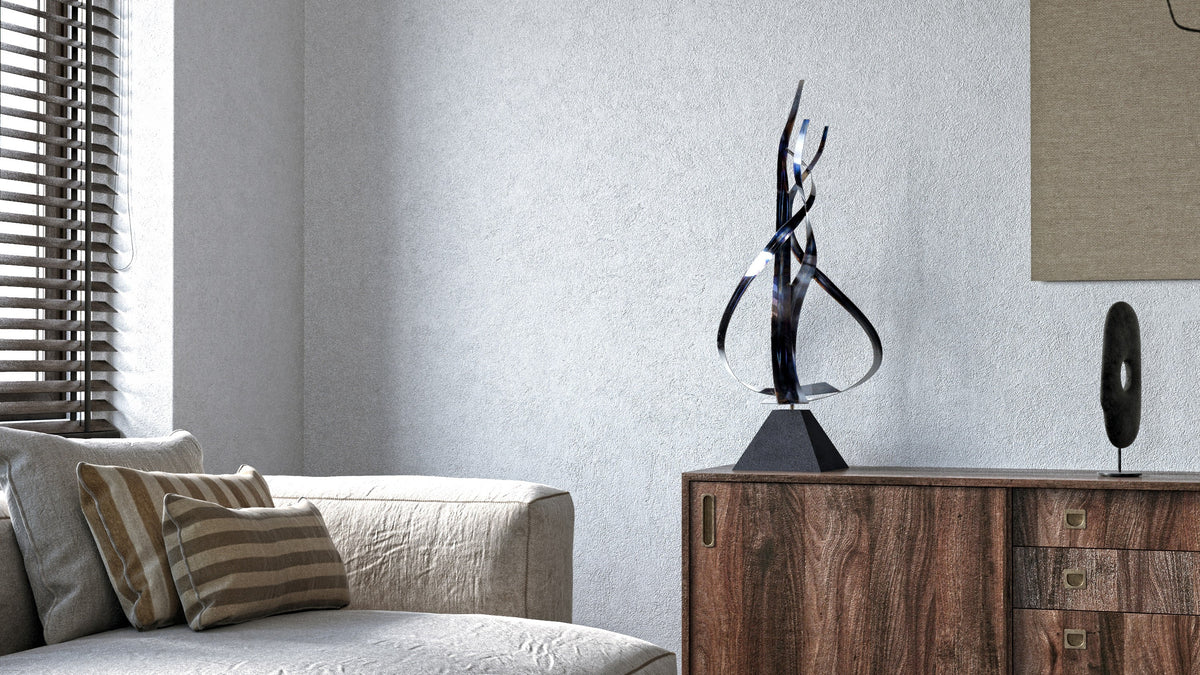 Euphoric Flame Metal Sculpture Original Artwork