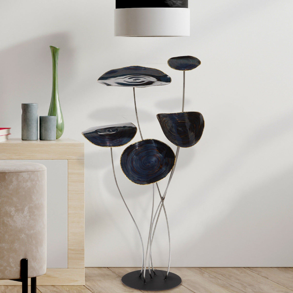 Blooms Inflight Metal Sculpture Original Artwork