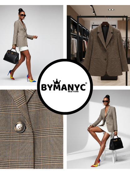 Timeless Plaid Eco-Blazer • LEXINGTON New Collection BYMANYC ® New York