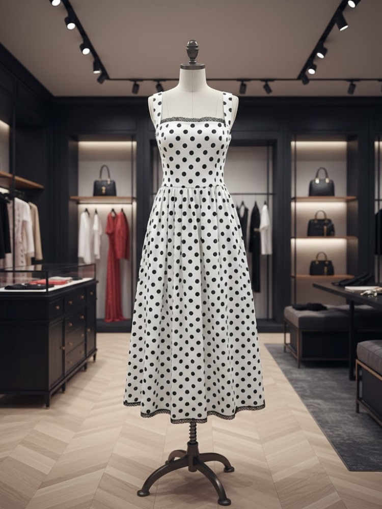 Timeless Polka Midi • DOTS & LACE New Collection BYMANYC ® New York