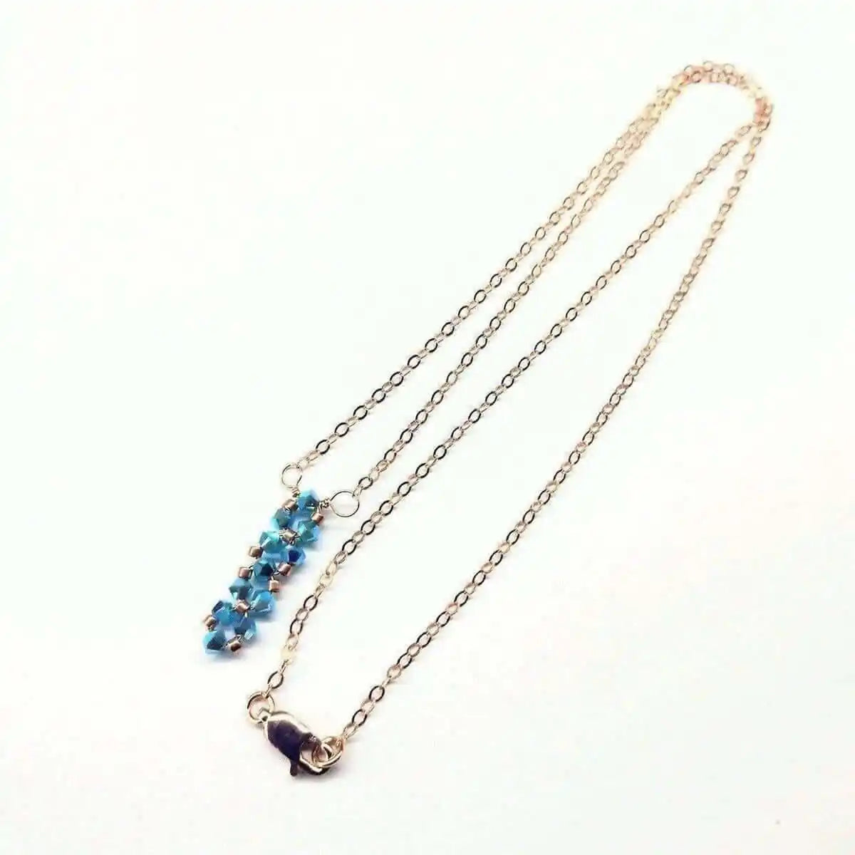Tiny Super Sparkly Rock Candy Crystal Bar Necklace