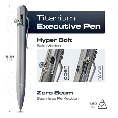 Titanium - Bolt Action Pen by Bastion®