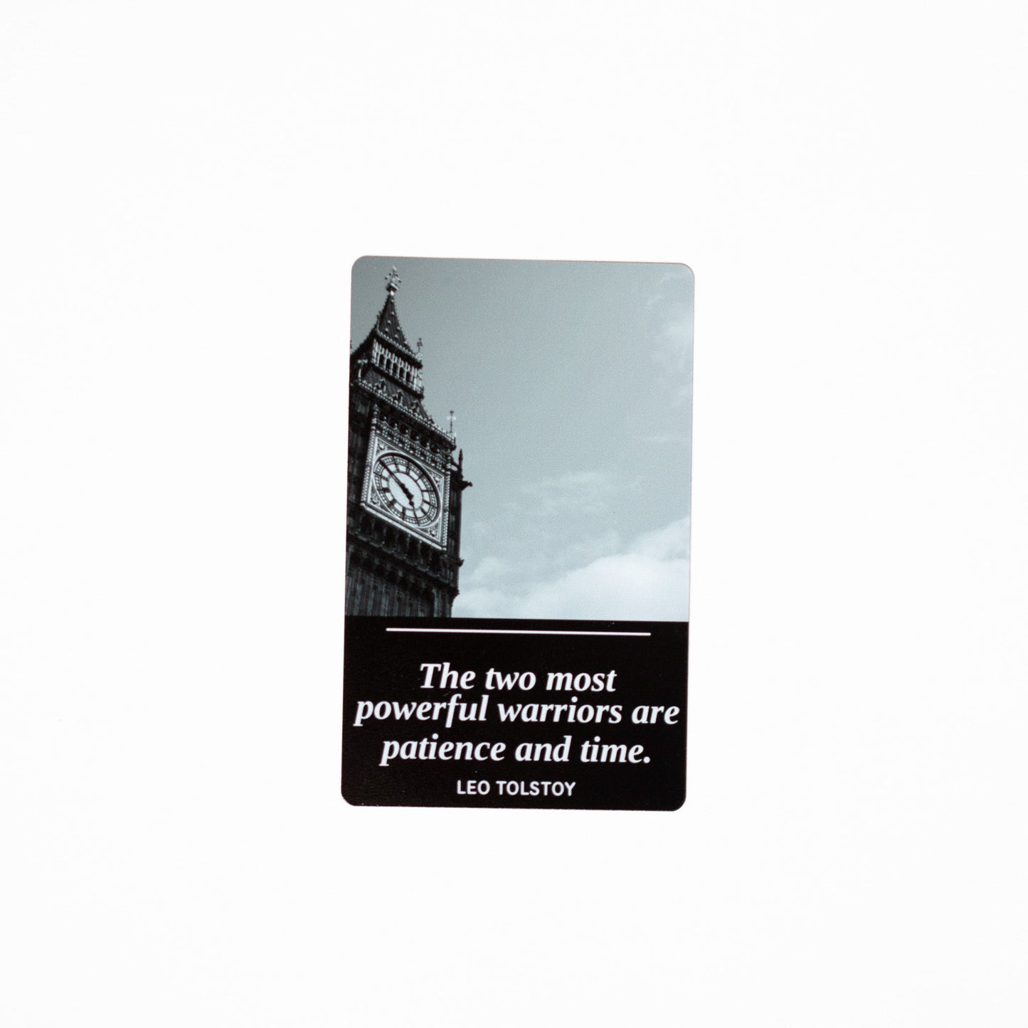 Metal Bookmark, "Patience and Time" (Tolstoy)