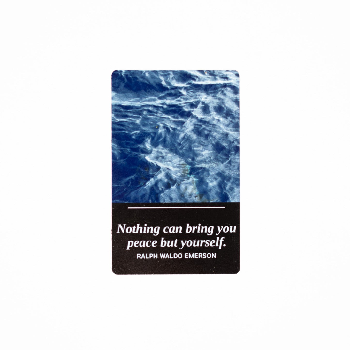 Metal Bookmark, "Nothing Can Bring You Peace but Yourself" (Emerson)