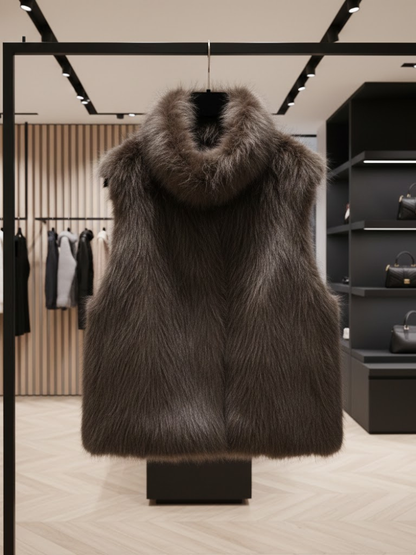 Ultra-Luxe Faux Fur Vest • the MET New Collection BYMANYC ® New York
