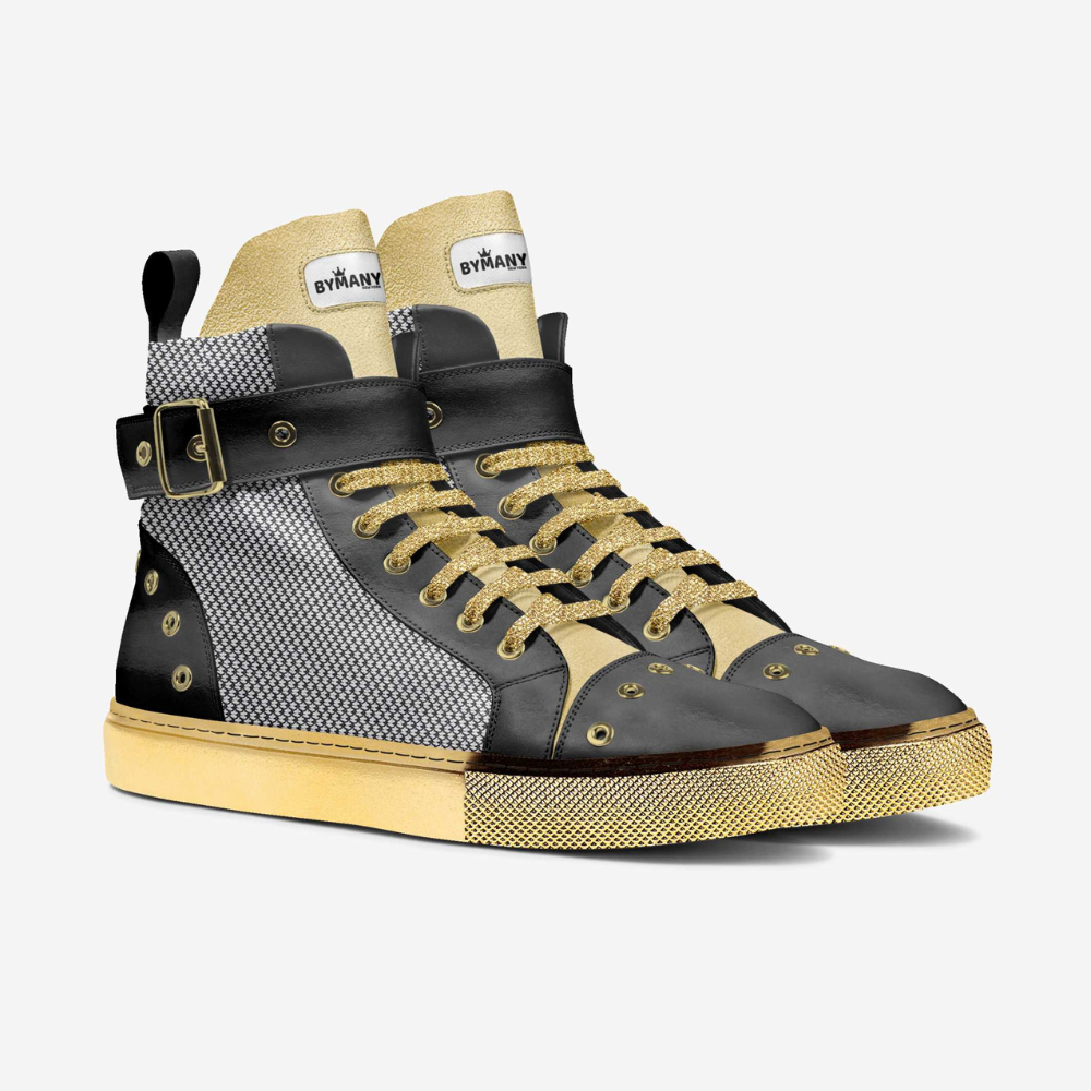 Unisex Limited Edition WALL STREET GOLD High-Tops BYMANYC ® New York