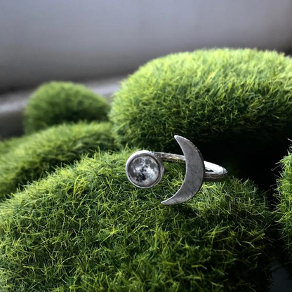 Crescent Moon Galaxy Space Ring