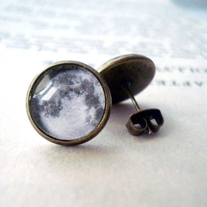 My Moon Custom Earrings - Dangle or Stud