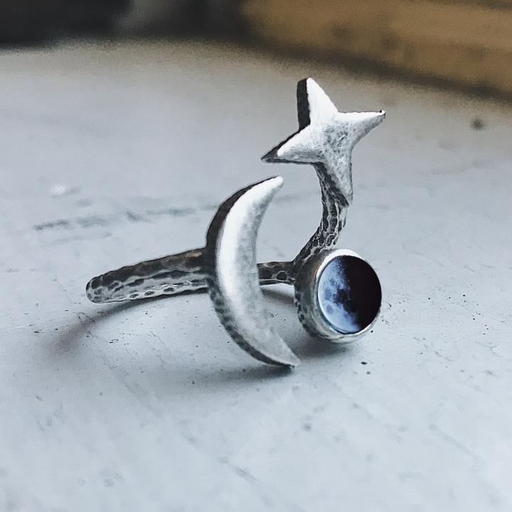 My Moon Orbital Custom Ring