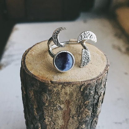 My Moon Sculptural Custom Lunar Phase Ring