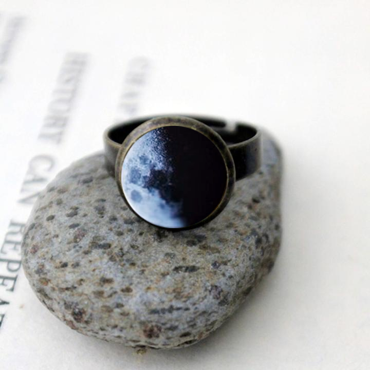My Moon Custom Adjustable Ring