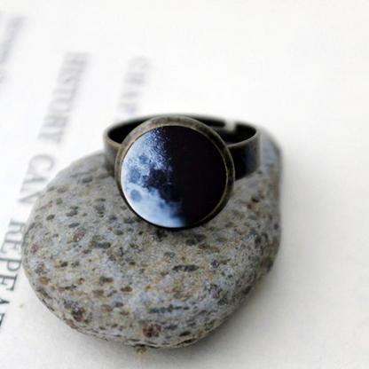 My Moon Custom Adjustable Ring
