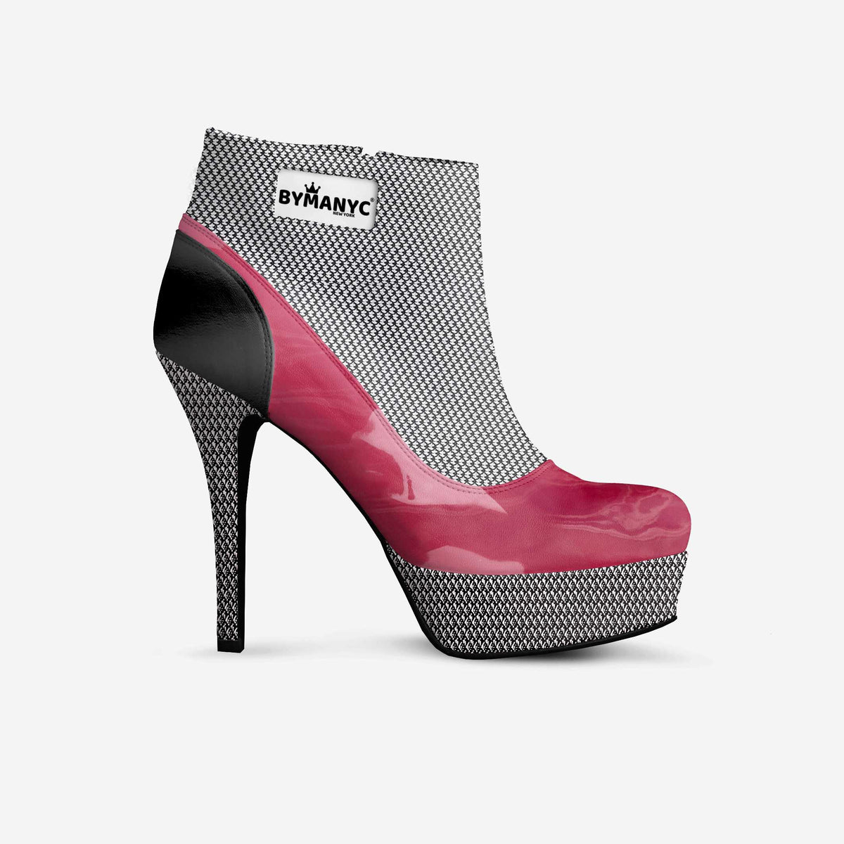 Vegan High Heel Ankle Boots BYMANYC® New York Luxe Black