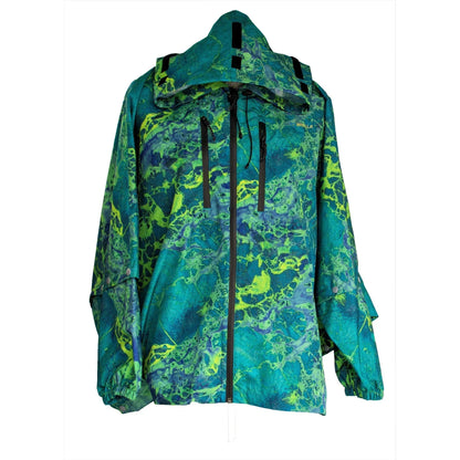 Brella Blue Green Unisex Rain Jacket
