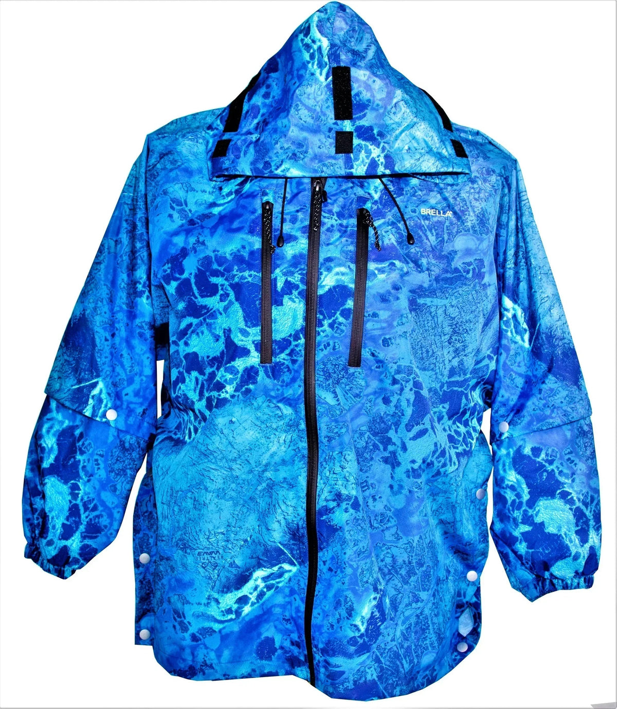 Brella Blue Unisex Rain Jacket for Youth + Petite Adults