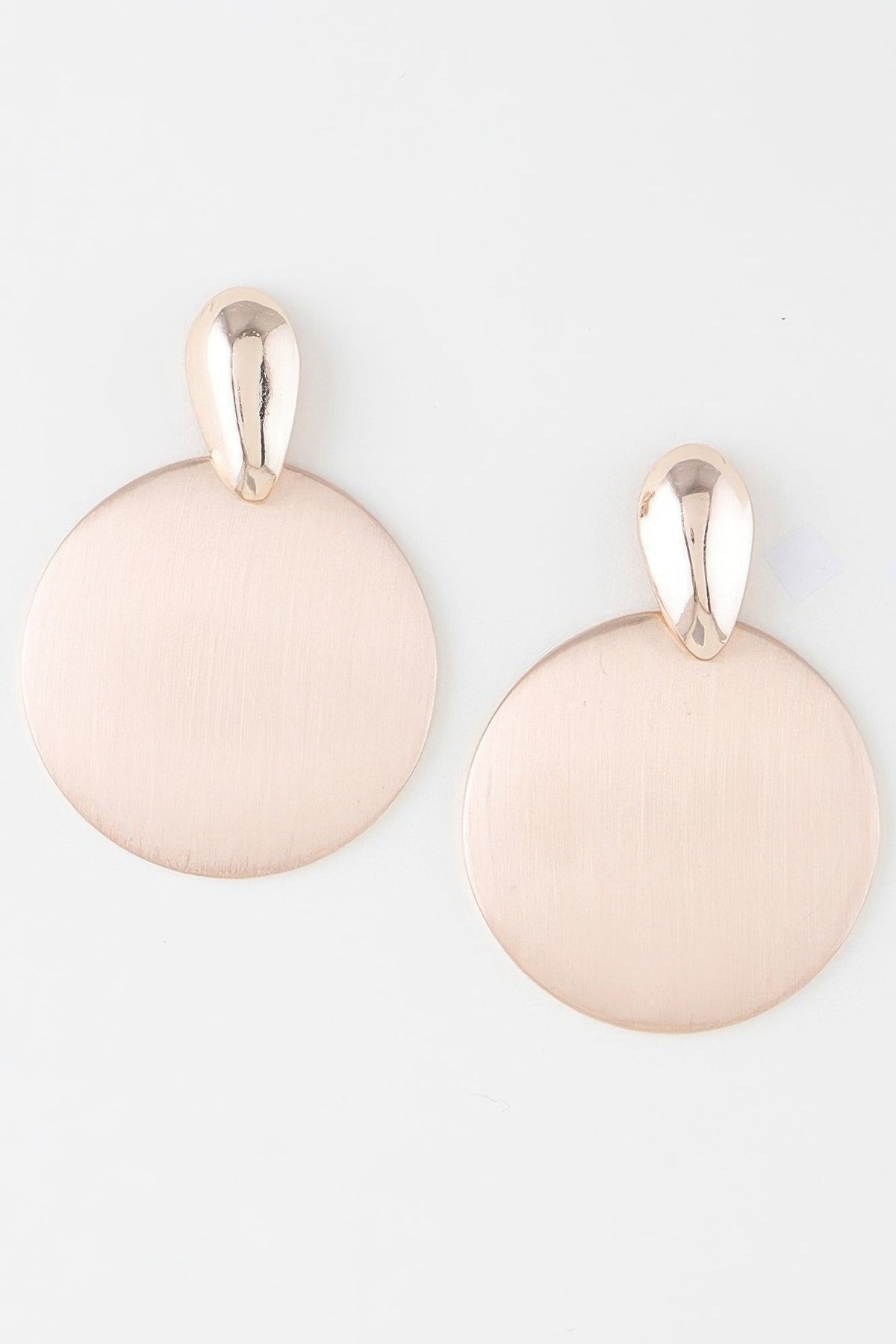 Women's Modern Sleek Disc Drop Earrings Prêt-À-Porter BYMANYC ® New York - New Collection